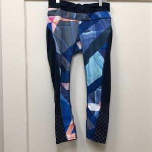 Athleta capris - Navy and multi colored